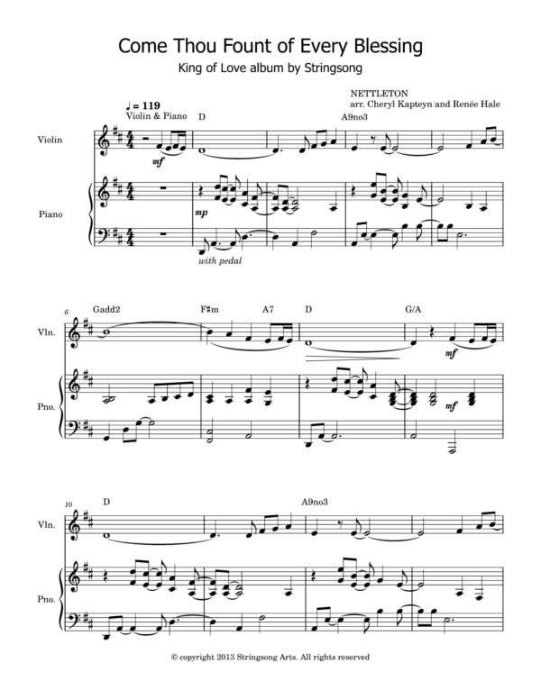 Come Thou Fount of Every Blessing by Stringsong-1 Come Thou Fount of Every Blessing by Stringsong-1